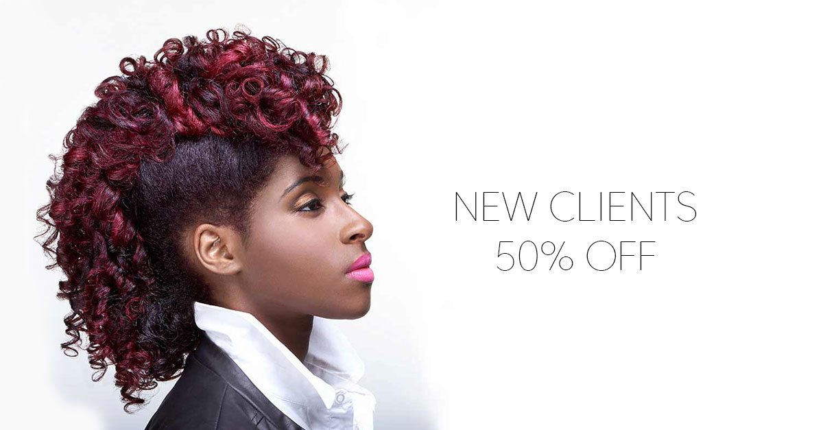 New Client Offer - 50% OFF Relaxer, Weave, Colour or Treatment