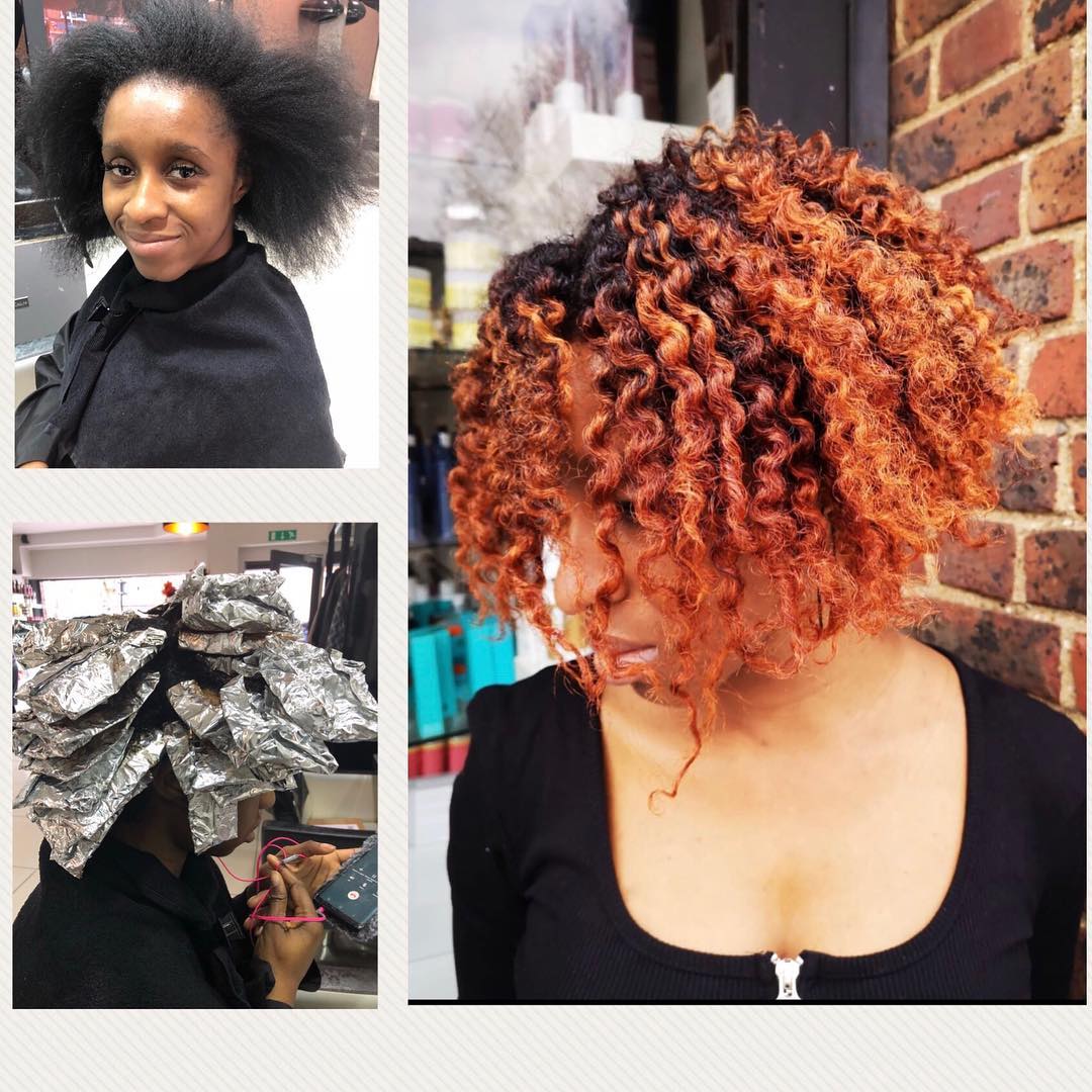 Colouring Afro Hair And Multi Textured Hair At Top Afro Hair Salon Edmonton 